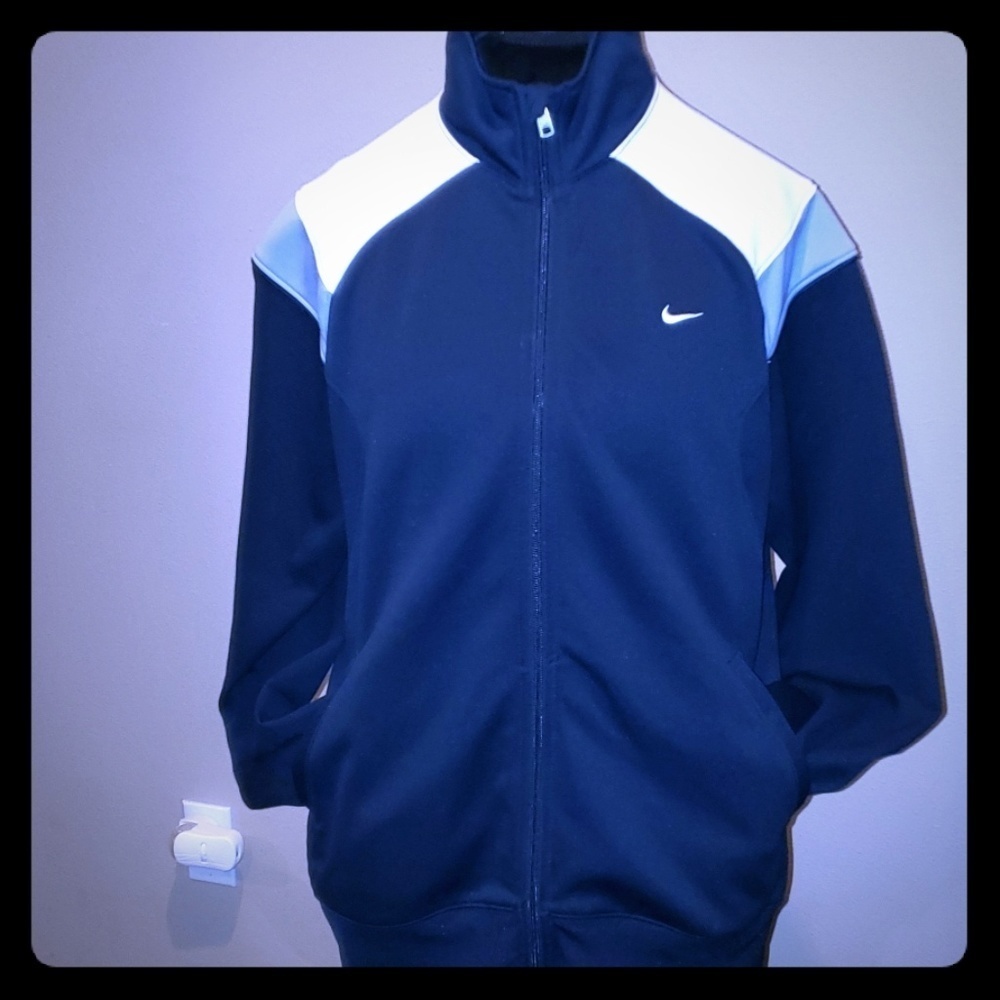 Nike jacket black white and grey